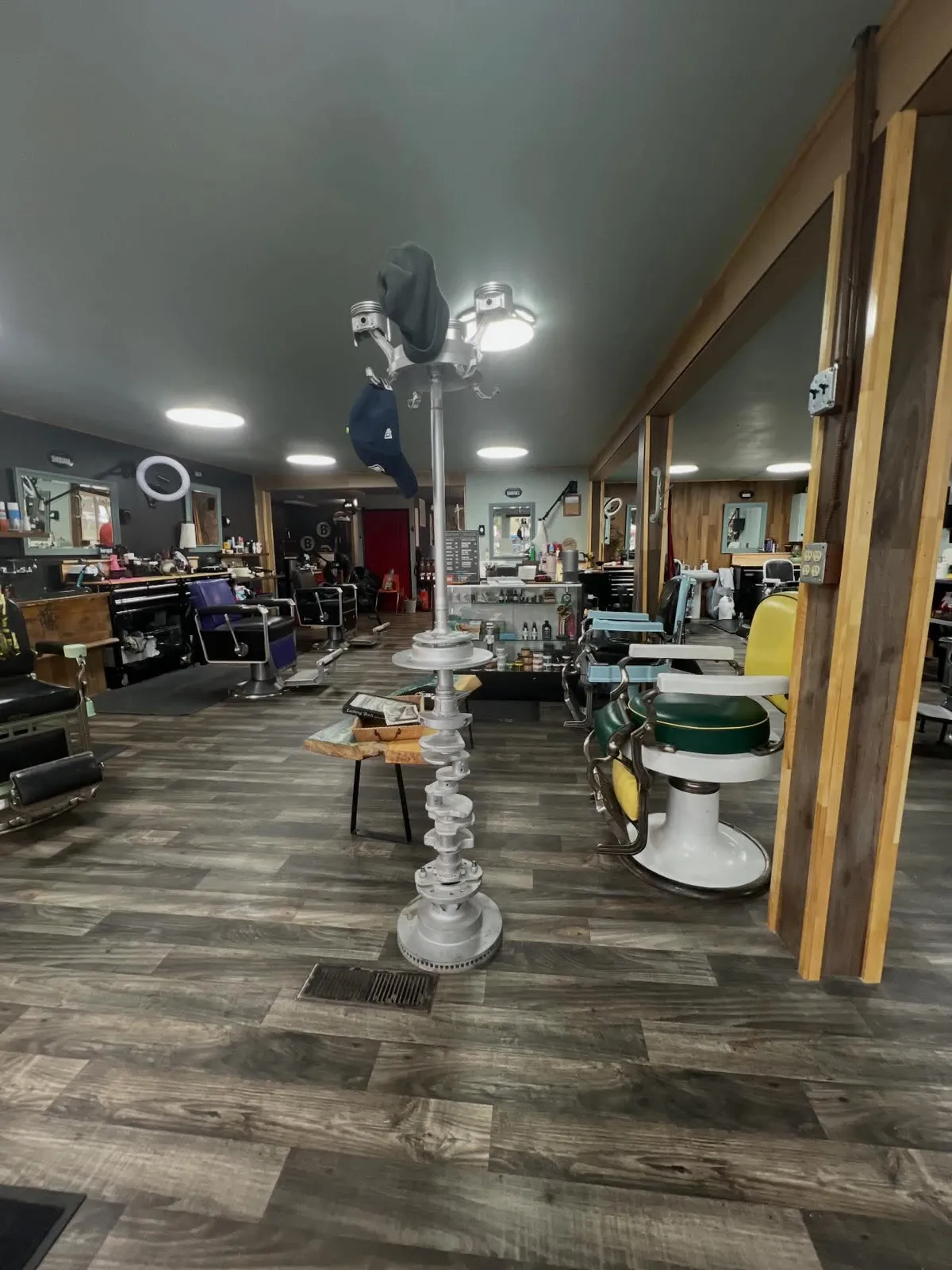 Inside Barber Shack: the shop floor and chairs at 2500 Cedarwood Ave in Bellingham.